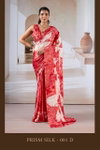 Prism Silk By Rajtex Modal Satin Ajrakh Print Saree Exporters In India